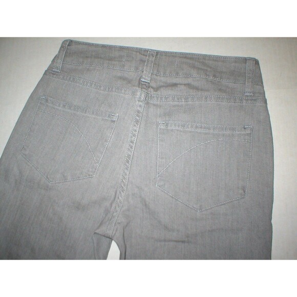New $480 Womens Designer Superfine Prince Jeans Crop 25 Light Gray Italy NWT - Picture 5 of 6